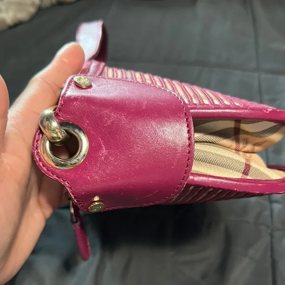 Stylish Pink and Tan Women's Bag - Picture 4 of 13